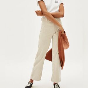 Everlane relaxed straight corduroy cream ivory